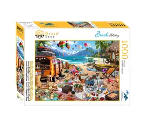 Brain Tree Puzzle Urlaub am Strand / 1000 Teile / ab 14 Jahren