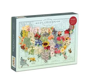 Galison Puzzle USA Flowers / 1000 Teile / ab 8 Jahren