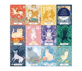 Galison Puzzle Tierkreiszeichen Katze / 500 Teile / ab 8 Jahren