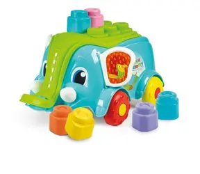 Clementoni Soft Clemmy Elephant Kinderwagen / 10 Würfel / ab 9 Monaten