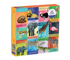 Mudpuppy Puzzle Safari Collage / 500 Teile / ab 8 Jahren