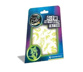 Clementoni Crazy CHIC - Kreativset - Leuchtende Tattoos / ab 6 Jahren