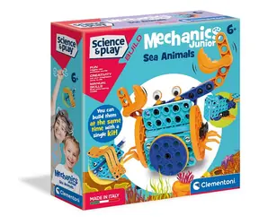 Clementoni Mechanisches Labor Junior - Wassertiere / 130 Teile / ab 6 Jahren