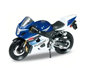 Welly Motorrad Suzuki GSX-R750 blau / 1:18 / ab 3 Jahren