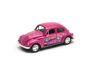 Welly Volkswagen Käfer rosa Regenbogen / 1:34 / ab 3 Jahren
