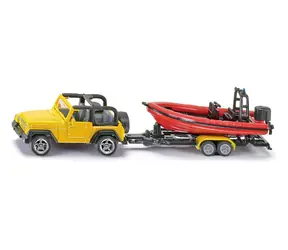 Siku Blister - Jeep mit Boot / ab 3 Jahren