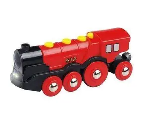 Brio Massive elektrische rote Lokomotive mit Beleuchtung / ab 3 Jahren