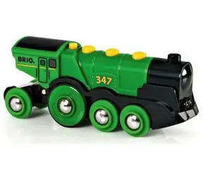 Brio Massive elektrische grüne Lokomotive mit Beleuchtung / ab 3 Jahren