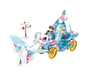Sluban Girls Dream M38-B0896 Kutsche mit einem magischen Einhorn / Lego- kompatibel / Figuren|Stück: 1|191 / 6 Jahre