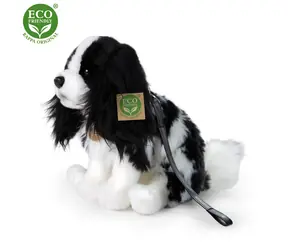 Rappa Plüsch-Kavalierhund mit Leine 27 cm / UMWELTFREUNDLICH / ab 0 Monaten
