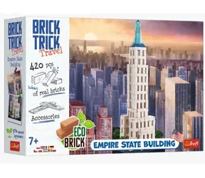 Trefl 3D Puzzle Brick Trick Travel - Empire State Building / 420 Teile / Altersempfehlung: ab 7 Jahren
