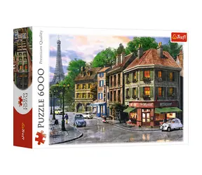 Trefl - Puzzle - Straße von Paris / 6000 Teile / 136 x 96 cm / Alter ab 3 Jahren