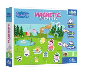 Trefl Primo - Puzzle - Magnetset Pepin das Schwein / 9 Teile / 12 x 8 cm / ab 3 Jahren