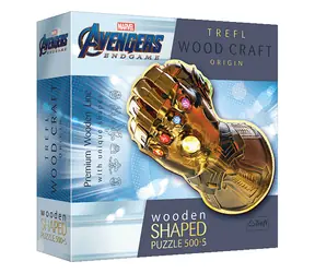 Trefl Wood Craft Origin - Puzzle - MARVEL -Handschuhe / 505 Teile / 51,9 x 37,5 cm 