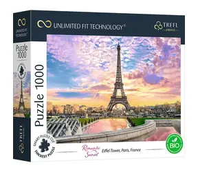 Trefl Prime - Puzzle - UFT Eiffelturm: Paris - Frankreich / 1000 Teile / 6,3 x 48 cm / Alter 12+