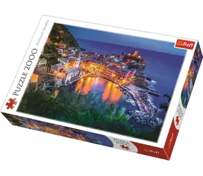 Trefl - Puzzle - Vernazza in der Abenddämmerung / 2000 Teile / 96 x 68 cm / ab 16 Jahren