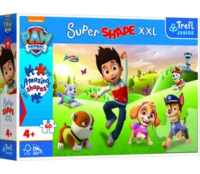 Trefl Junior - Puzzle - Puzzle Super Shape XXL Paw Patrol: Lächelnde Hunde / 60 Teile / 60 x 40 cm / Alter 4+