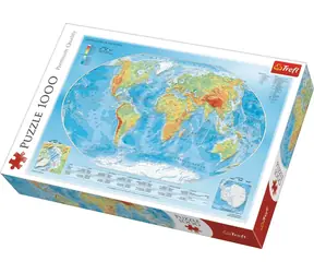 Trefl - Puzzle - Weltkarte / 1000 Teile / 68,3 x 48 cm / ab 12 Jahren