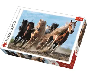 Trefl - Puzzle - Galoppierende Pferde / 1000 Teile / 68,3 x 48 cm / ab 12 Jahren