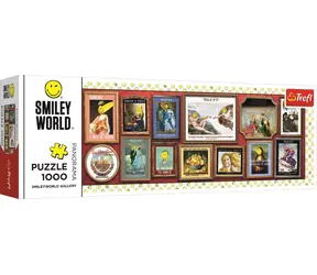 Trefl - Puzzle - Panoramapuzzle Smiley: Galerie / 1000 Teile / 97 x 34 cm / ab 12 Jahren