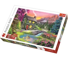 Trefl - Puzzle - Bergidylle / 500 Teile / 48 x 34 cm / ab 10 Jahren