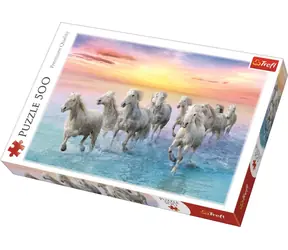 Trefl - Puzzle - Herde laufender Weißer / 500 Teile / 48 x 34 cm / ab 10 Jahren