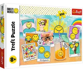 Trefl - Puzzle - Smiley im Urlaub / 300 Teile / 60 x 40 cm / ab 8 Jahren