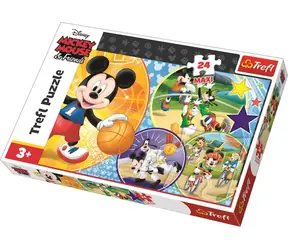 Trefl - Puzzle - Mickey Mouse Sports MAXI / 24 Teile / 60 x 40 cm / Alter 3+
