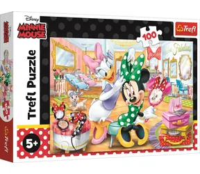 Trefl - Puzzle - Minnie Mouse und Daisy / 100 Teile / 41 x 27,8 cm / Alter 5+