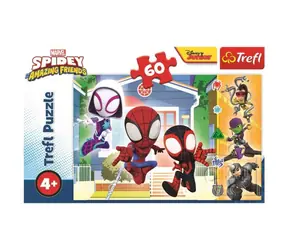Trefl - Puzzle - In der Welt von Spidey / 60 Teile / 33 x 22 cm / ab 4 Jahren