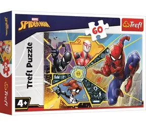 Trefl - Puzzle - Spiderman: Im Netz / 60 Teile / 33 x 22 cm / ab 4 Jahren