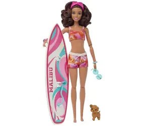 Mattel HPL69 Barbie Surfer mit Zubehör / ab 3 Jahren