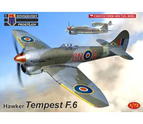 Kovozávody Prostějov Tempest F.6 / Plastikmodell / 1:72 / 65 Teile / ab 14 Jahren