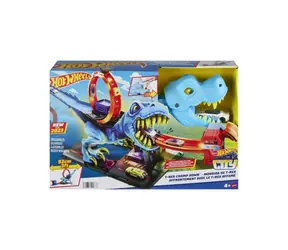 Mattel Hot Wheels HKX42 Cityloop mit gefräßigem T-Rex / ab 4 Jahren