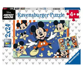 Ravensburger - Puzzle - Disney: Mickey Mouse / 2x24 Teile / ab 4 Jahren