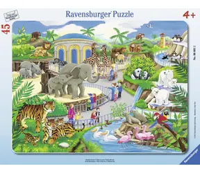 Ravensburger - Puzzle - Besuch im Zoo / 45 Teile / ab 4 Jahren