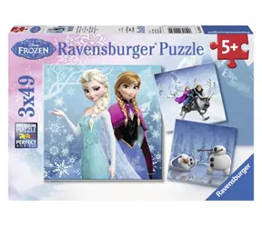 Ravensburger - Puzzle - Disney Frozen: Abenteuer im Schnee / 3x49 Teile / ab 5 Jahren