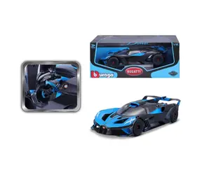 Bburago TOP Bugatti Bolide Blau/Schwarz / Maßstab 1:18 / ab 3 Jahren / Blau/Schwarz