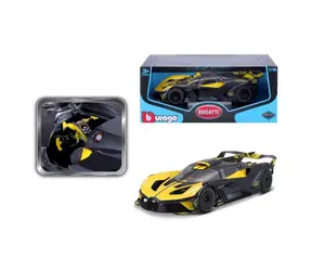 Bburago TOP Bugatti Bolide Gelb/Schwarz / Maßstab 1:18 / ab 3 Jahren / Gelb/Schwarz