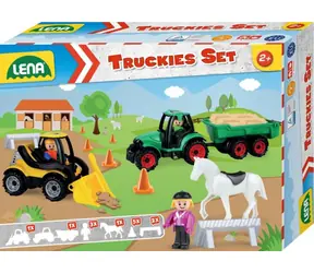 Lena Truckies Set Bauernhof grün-gelb / ab 2 Jahren