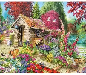 Norimpex Diamantmosaik - Häuschen im Garten