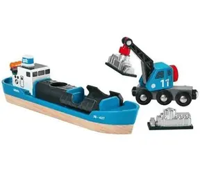 Brio Frachtschiff mit Containertransport mit Kran / ab 3 Jahren