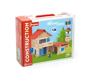 Jeujura Holzbausatz 140 Teile Haus / ab 5 Jahren