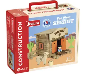 Jeujura Holzbausatz 80 Teile Sheriff's Station / ab 5 Jahren