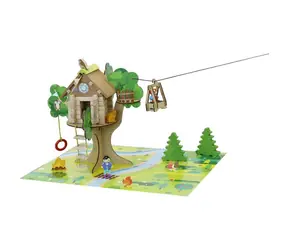 Jeujura Holzbausatz 70 Teile Baumhaus / ab 5 Jahren