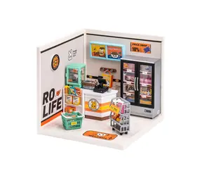 Robotime Miniaturhaus Laden mit Vorräten / ab 14 Jahren