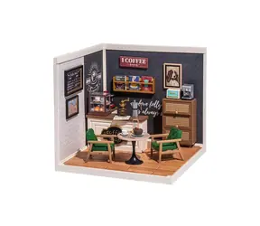 Robotime Miniaturhaus Café der Inspiration / 14 Jahre 