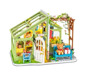 Robotime Miniaturhaus Blumen für Frühlingstreffen / ab 14 Jahren