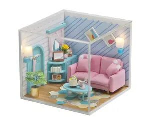 2Kids Toys Miniaturhaus Sonniges Wohnzimmer / ab 14 Jahren