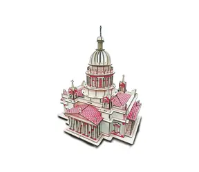 Woodcraft 3D-Holzpuzzle Issa Kiews Kathedra / 238 Teile / ab 8 Jahren / Schwierigkeit: leicht